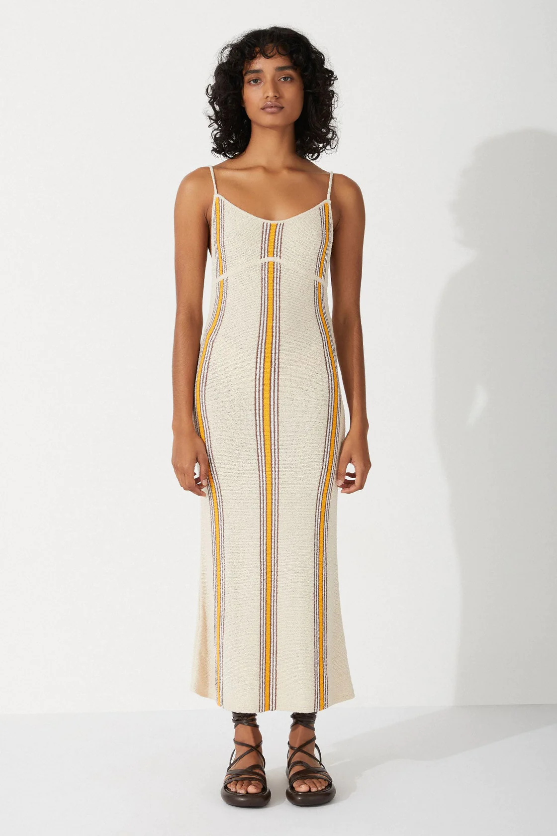 Cabana Stripe Organic Cotton Blend Knit Dress  Caus