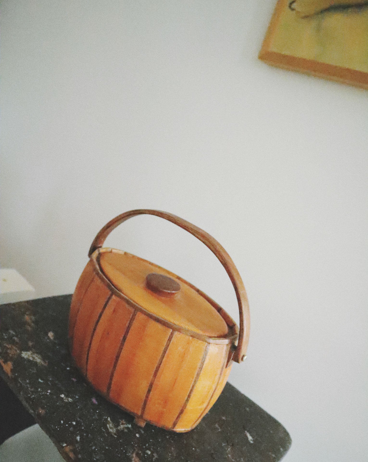 Carved Wooden Purse