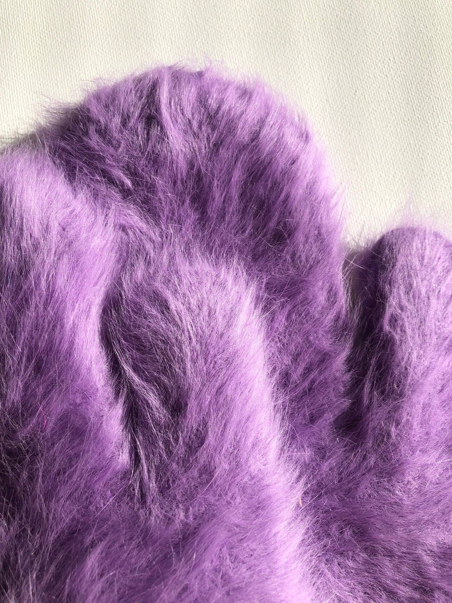 FLUFFY ANGORA MITTENS - crystal brights