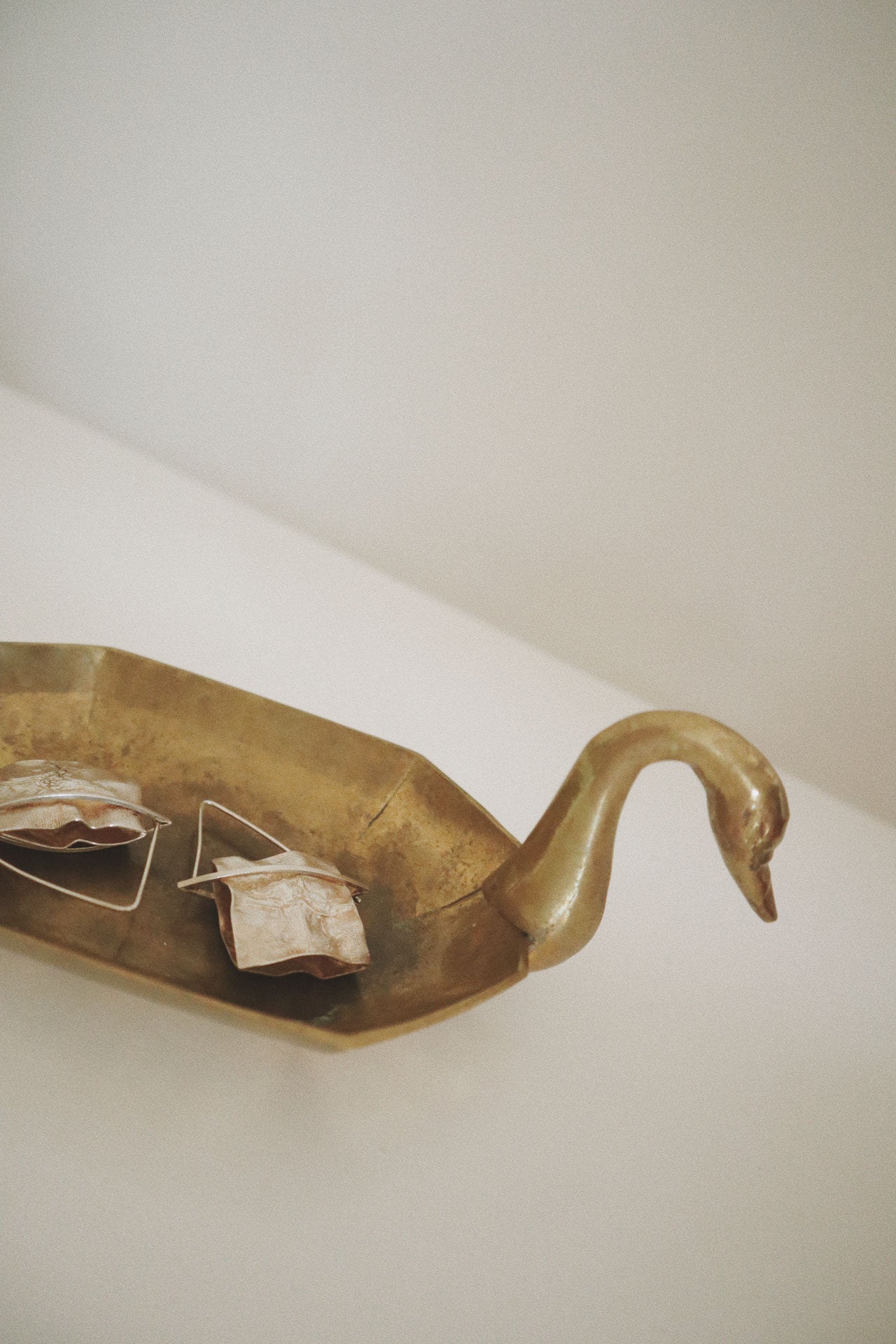 Vintage Swan Soap Dish, Brass