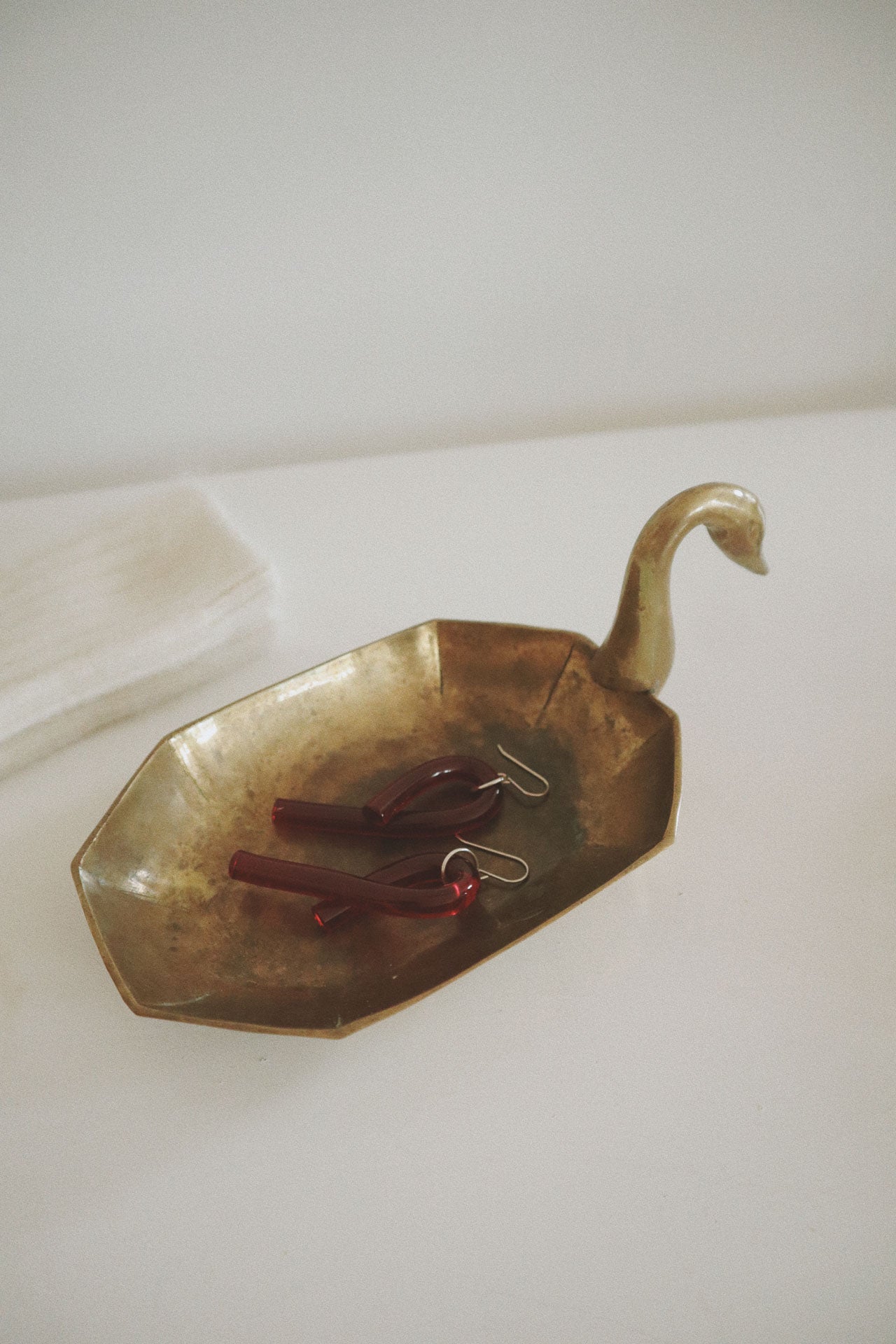 Vintage Swan Soap Dish, Brass