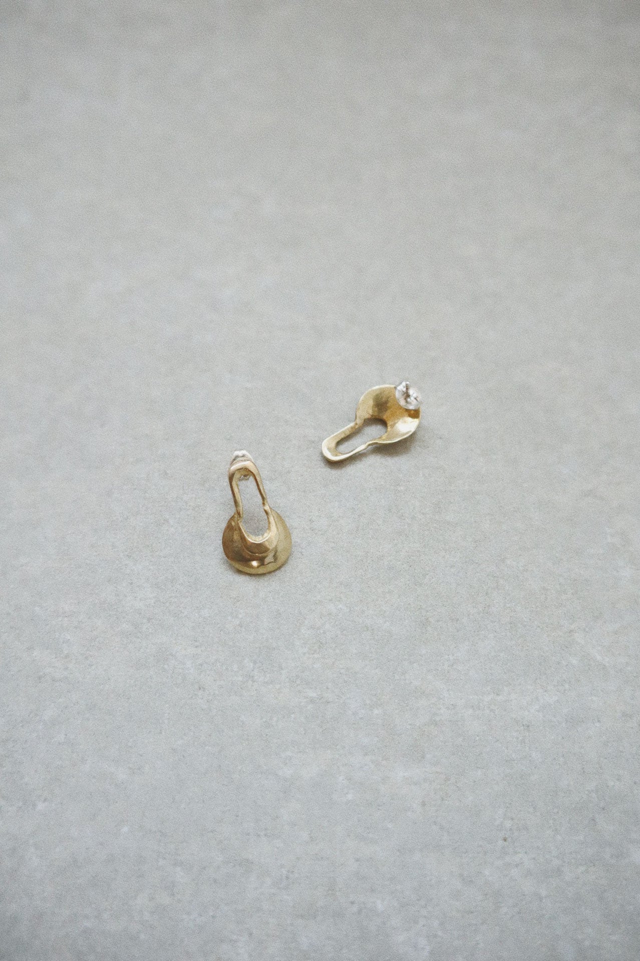 Tidal Earrings, Brass