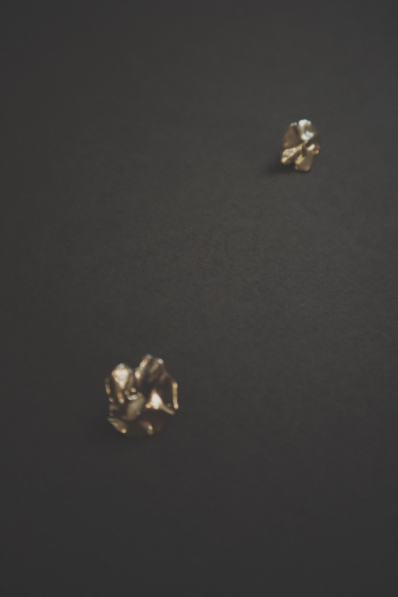 Limpet Earrings, Brass