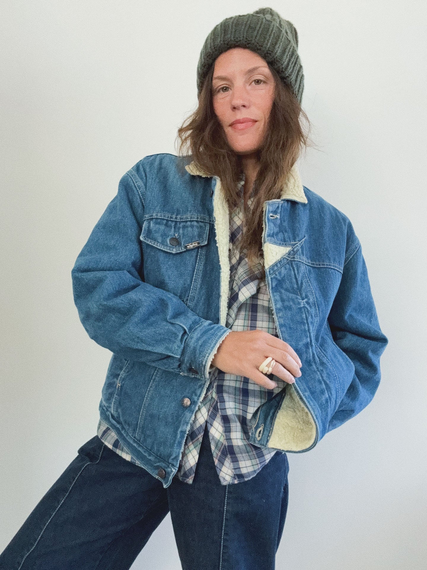 Denim Sherpa Jacket