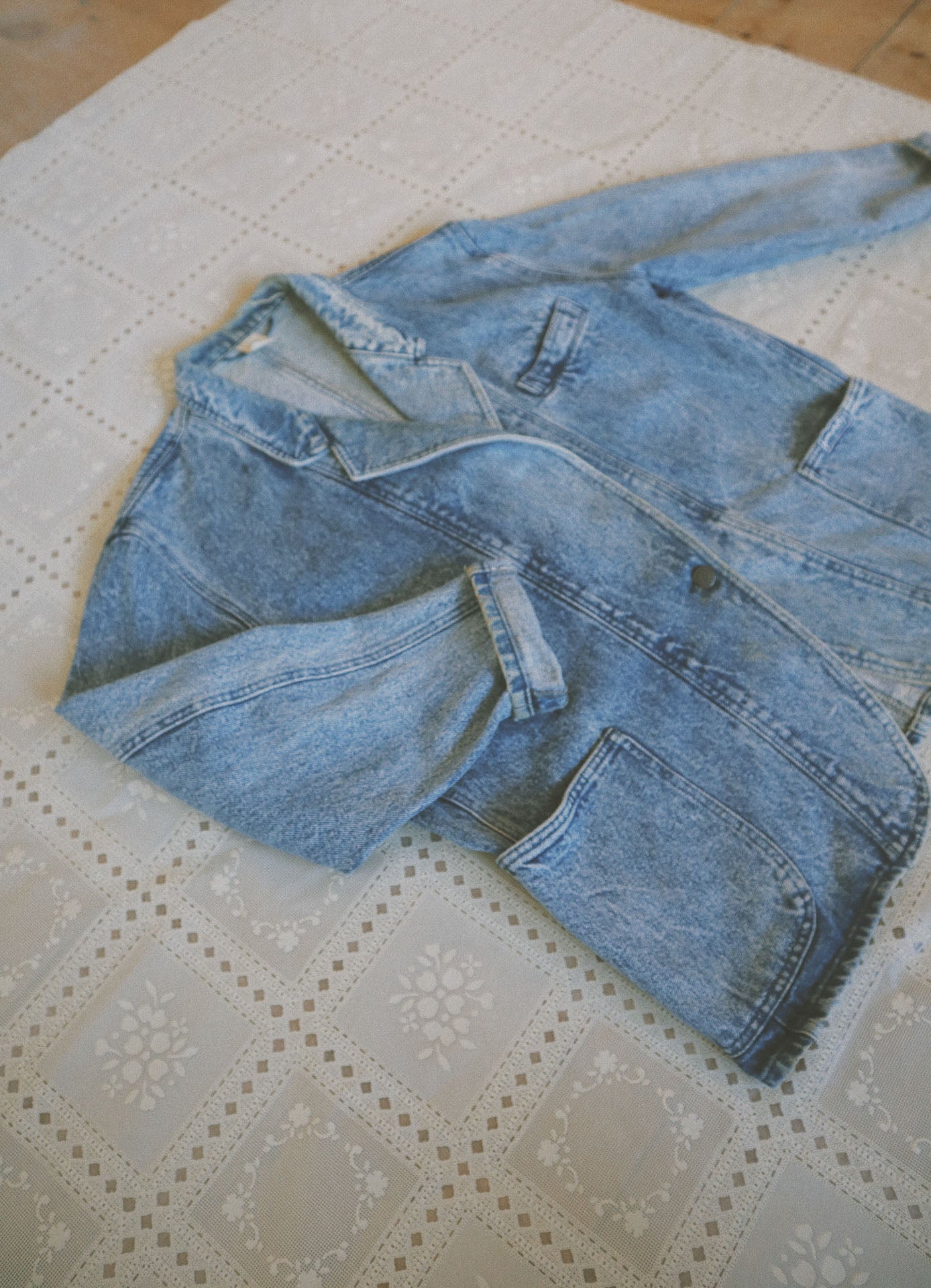 Denim Blazer, Acid Wash