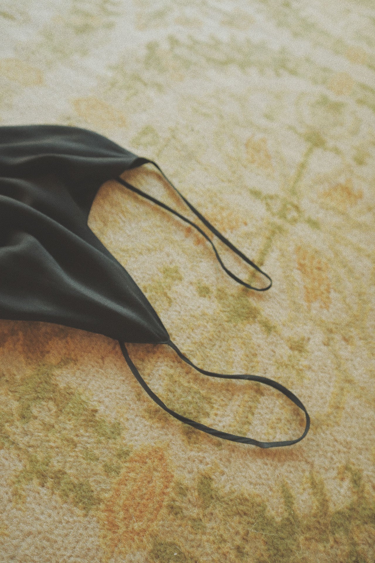 Silk Slip Dress, Black