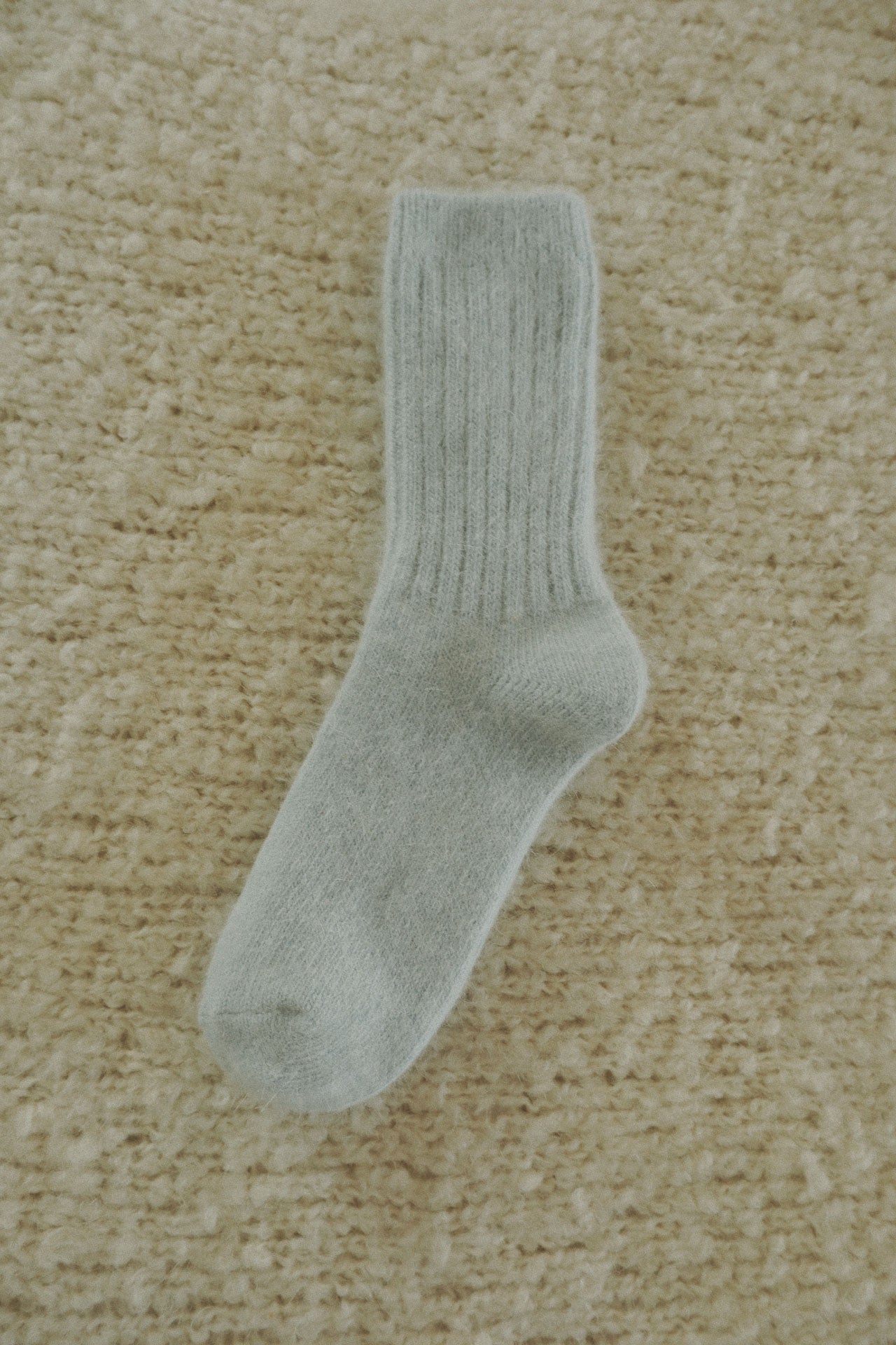 Angora Wool Socks, Sky