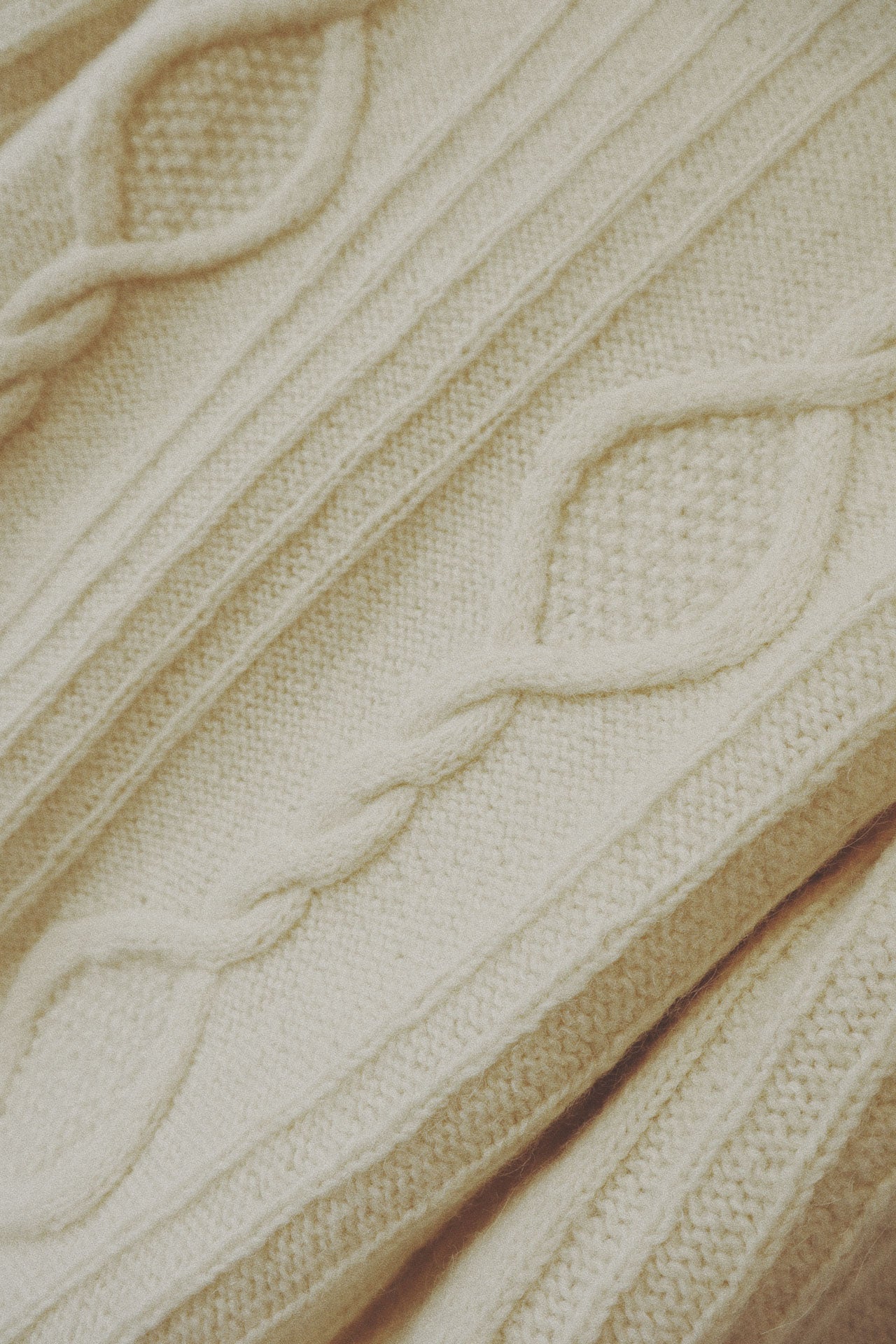 Handknit Fisherman Turtleneck, Ivory