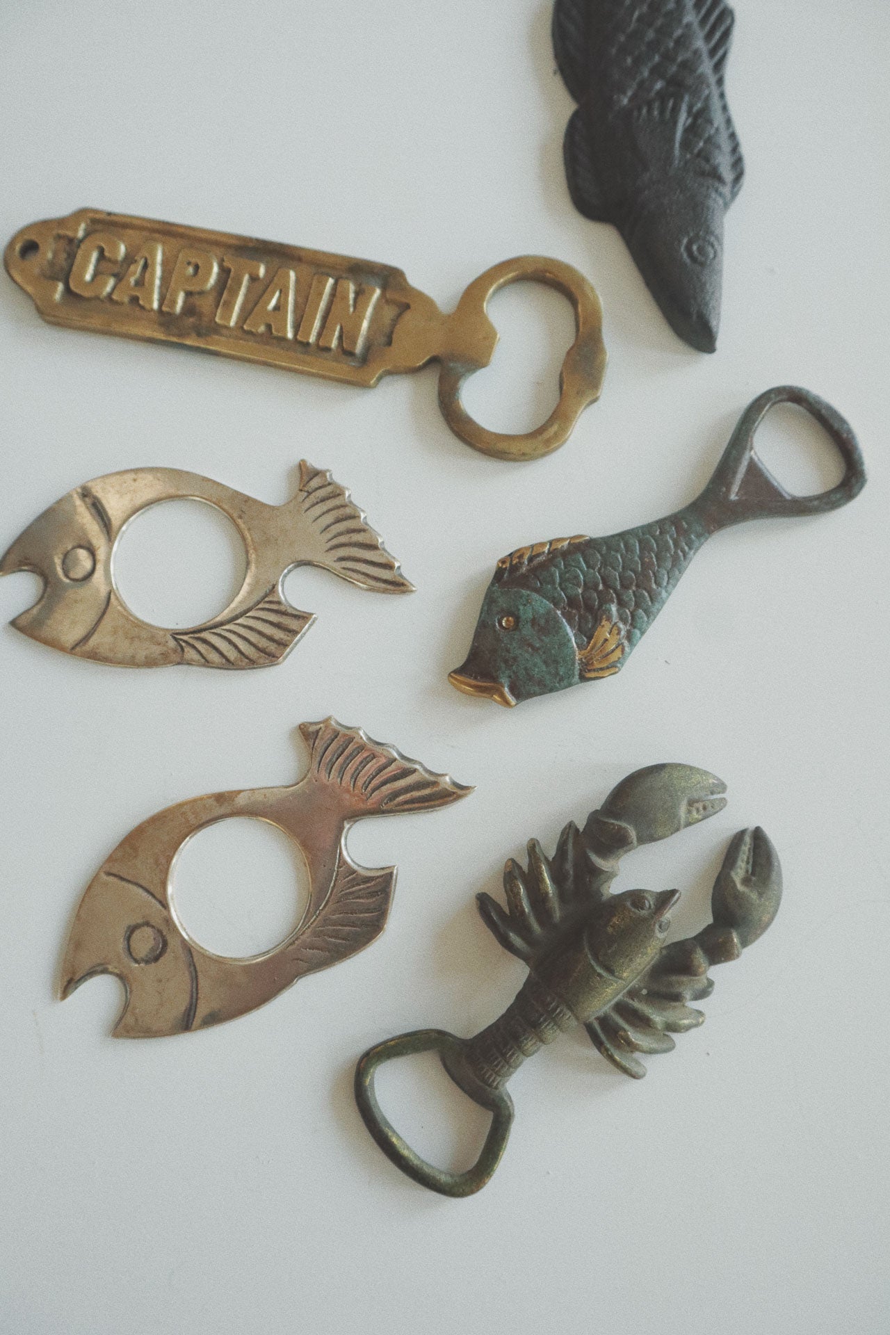 Vintage Bottle Opener, Stainless - Fishy