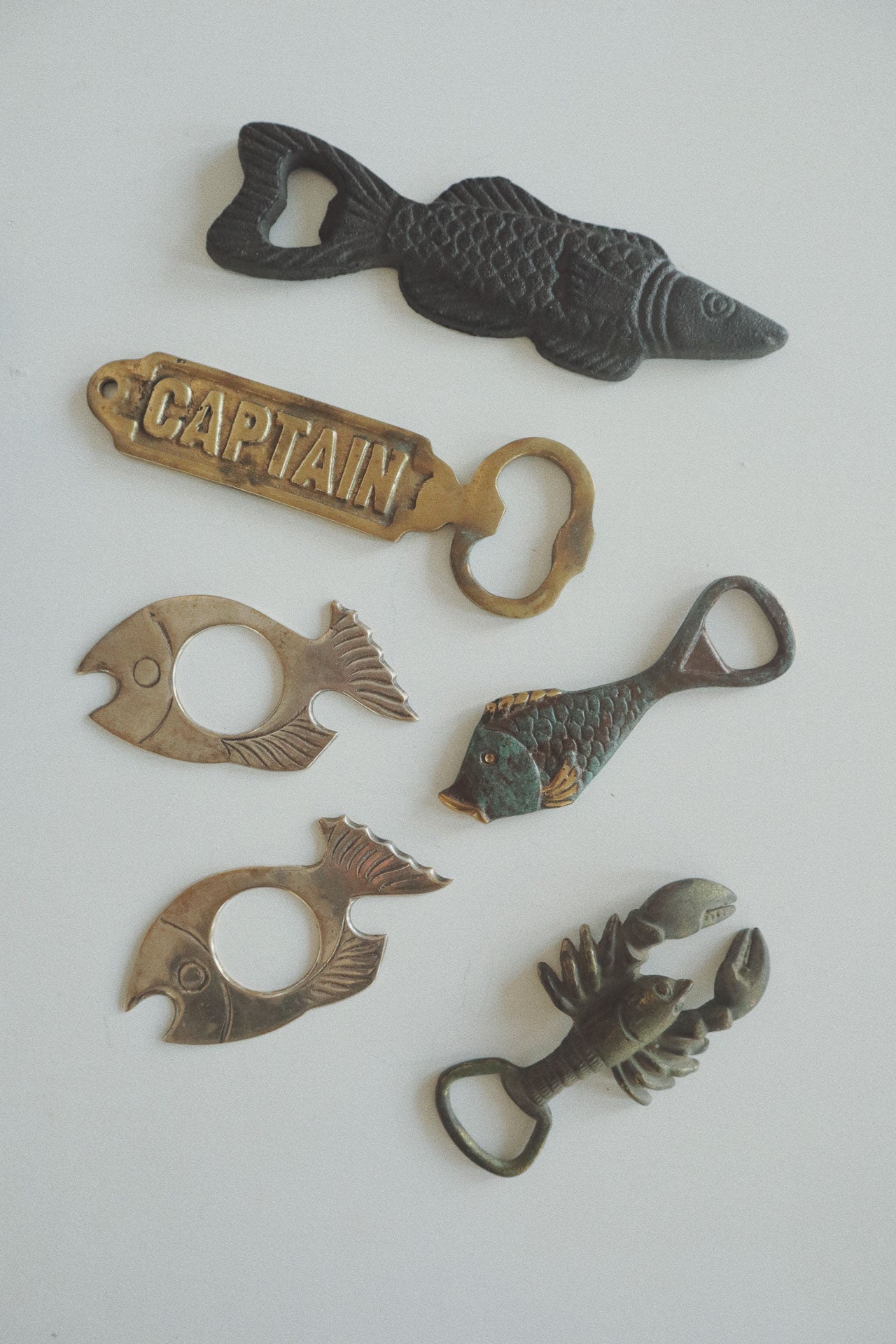 Vintage Bottle Opener, Stainless - Fishy