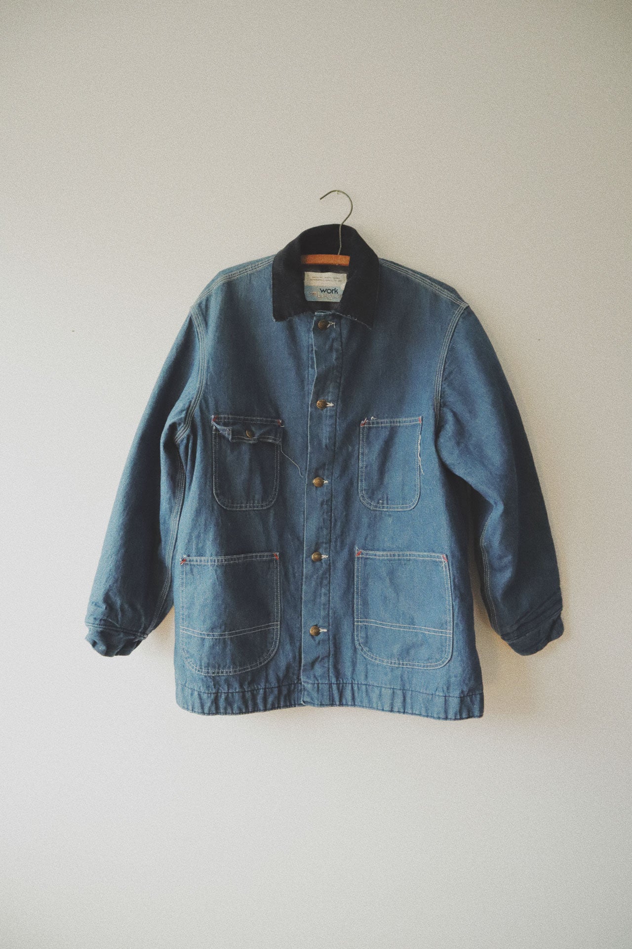 Denim Cord Collar Work Coat