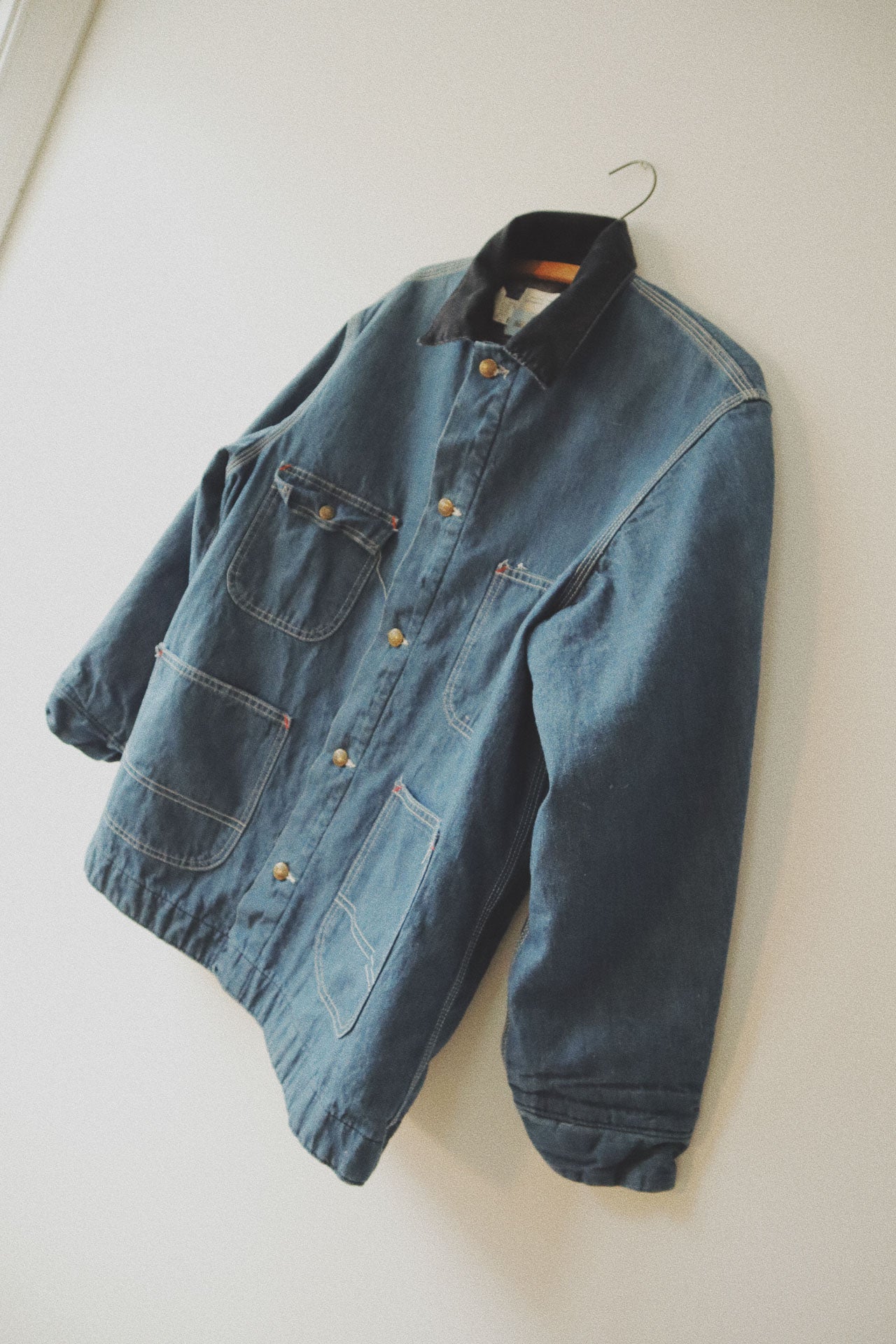 Denim Cord Collar Work Coat