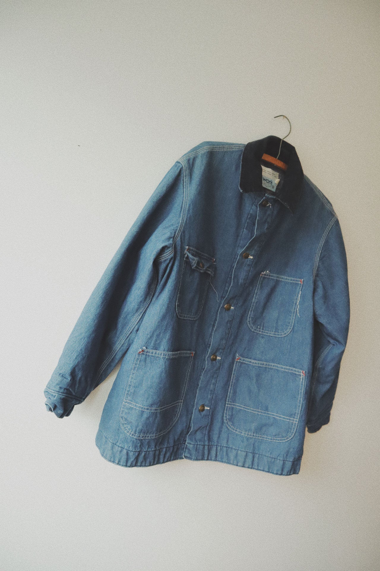 Denim Cord Collar Work Coat