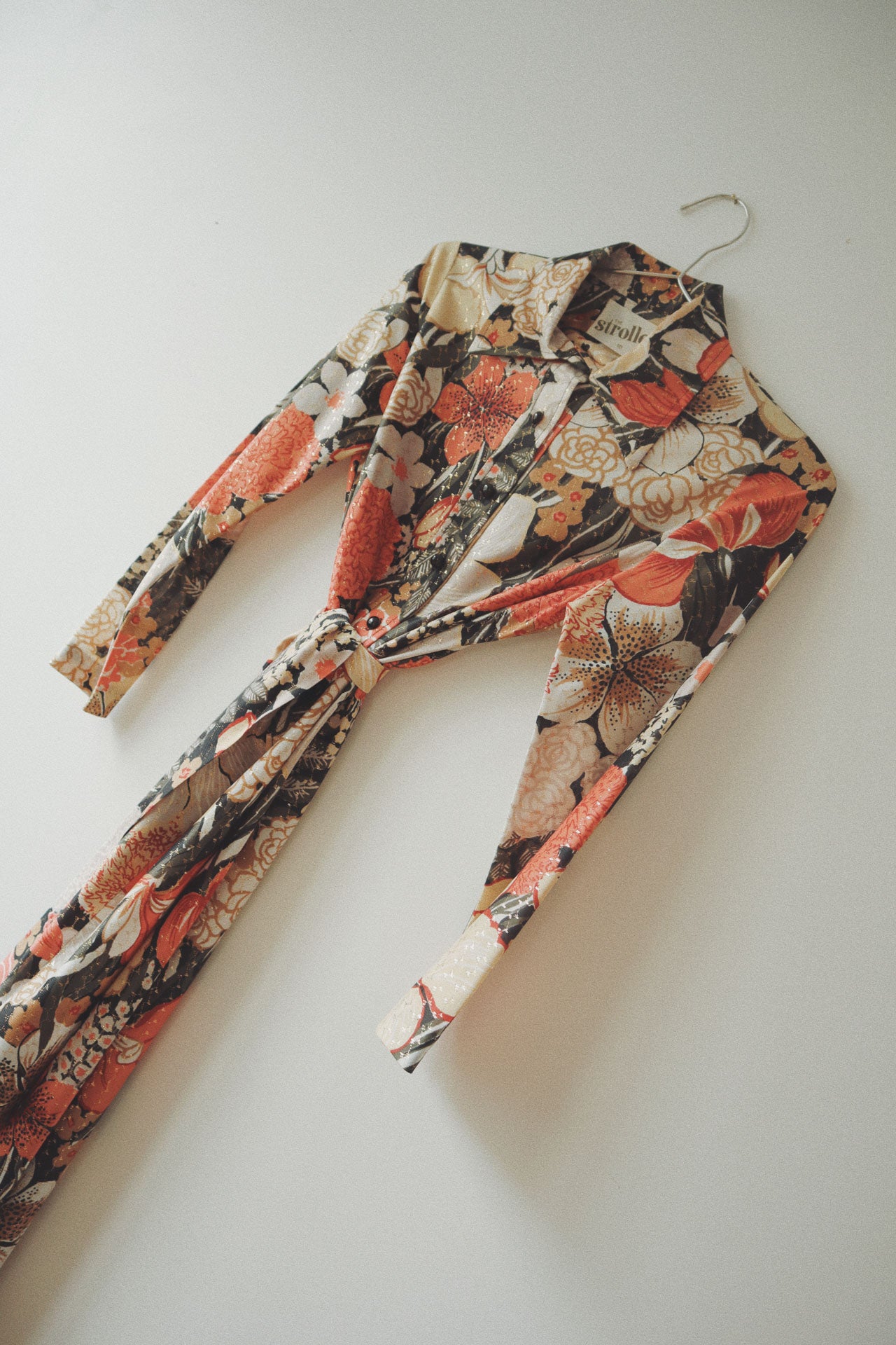 Slim Line Evening Dress, Glitzy Floral