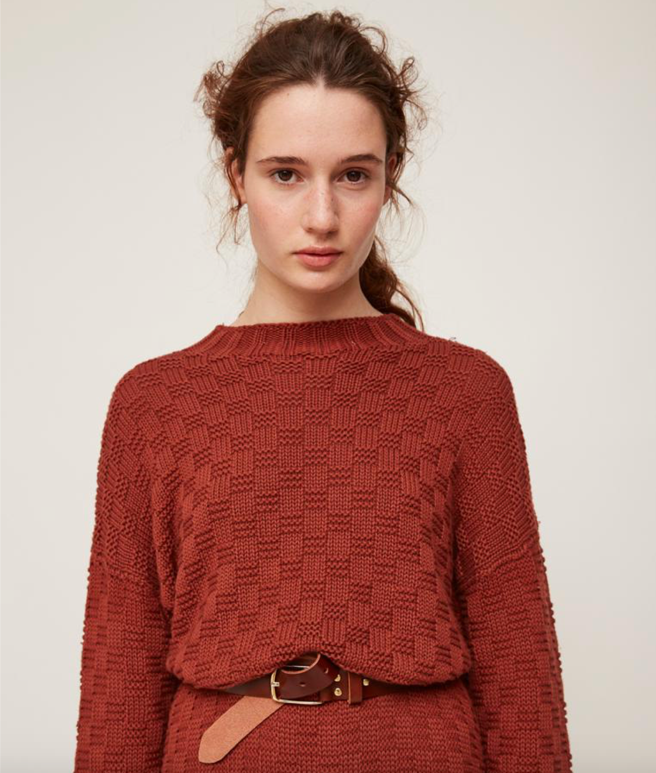 Bera Sweater Dress Rust