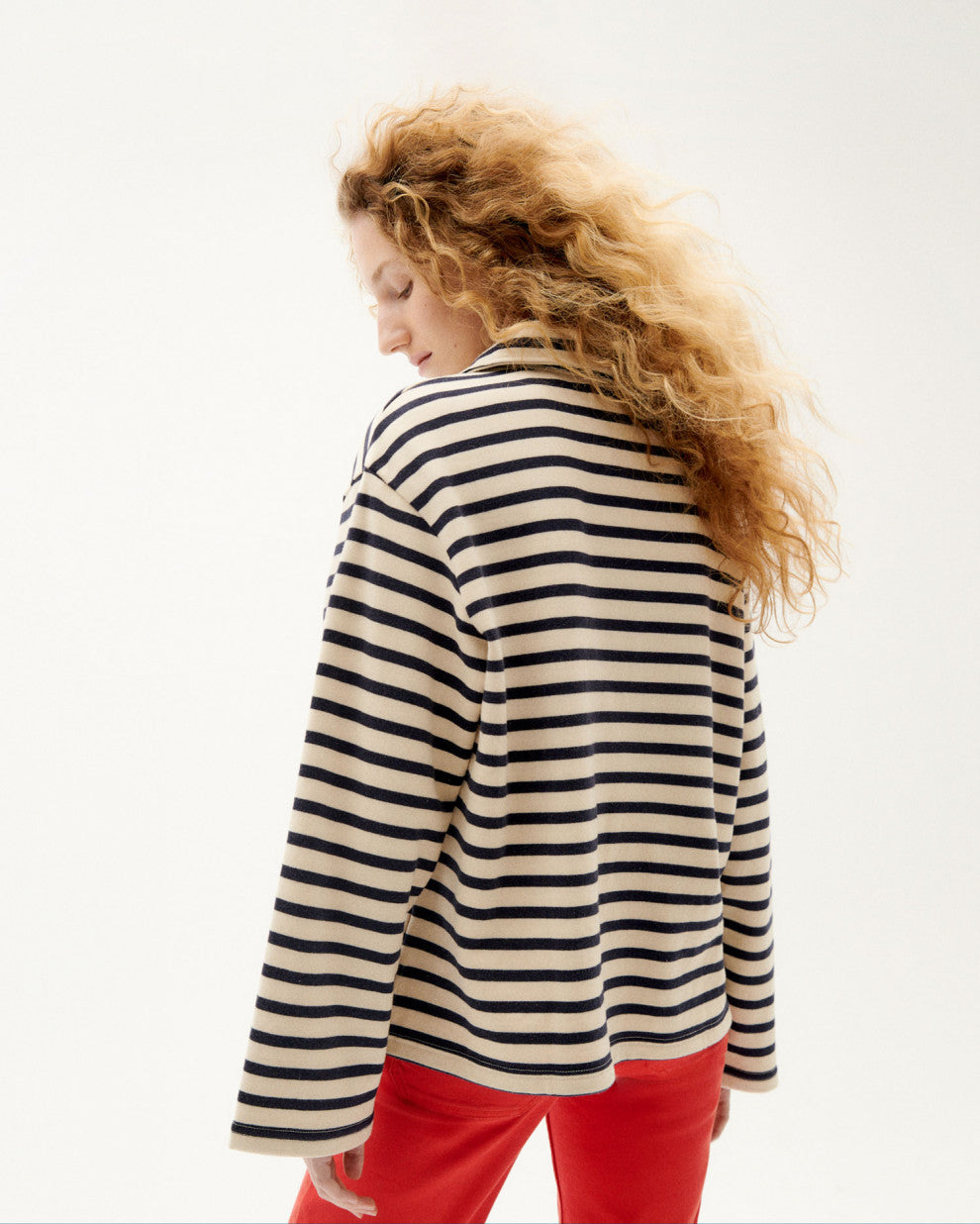 Navy Stripes Chelsea Sweatshirt